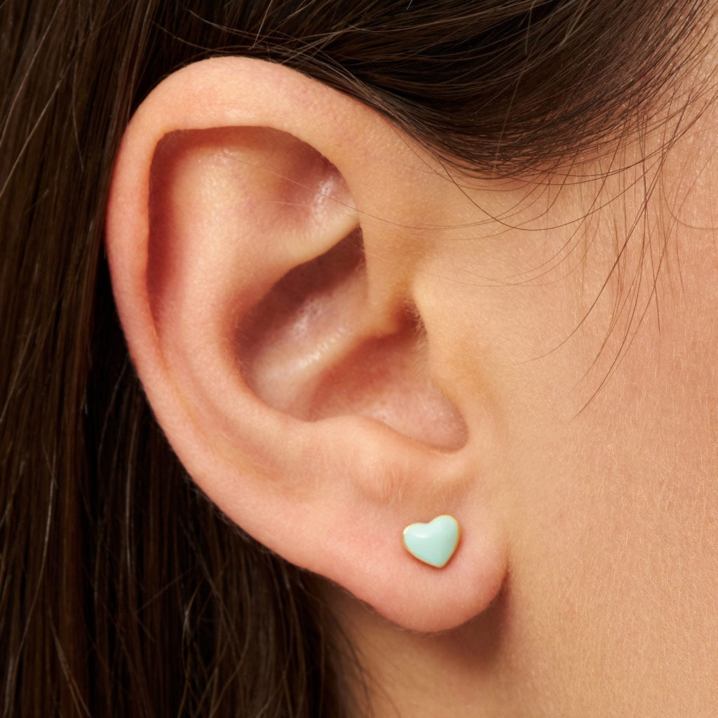 LULU Copenhagen Love U örhänge 1 st Ear stud, 1 pcs Mint