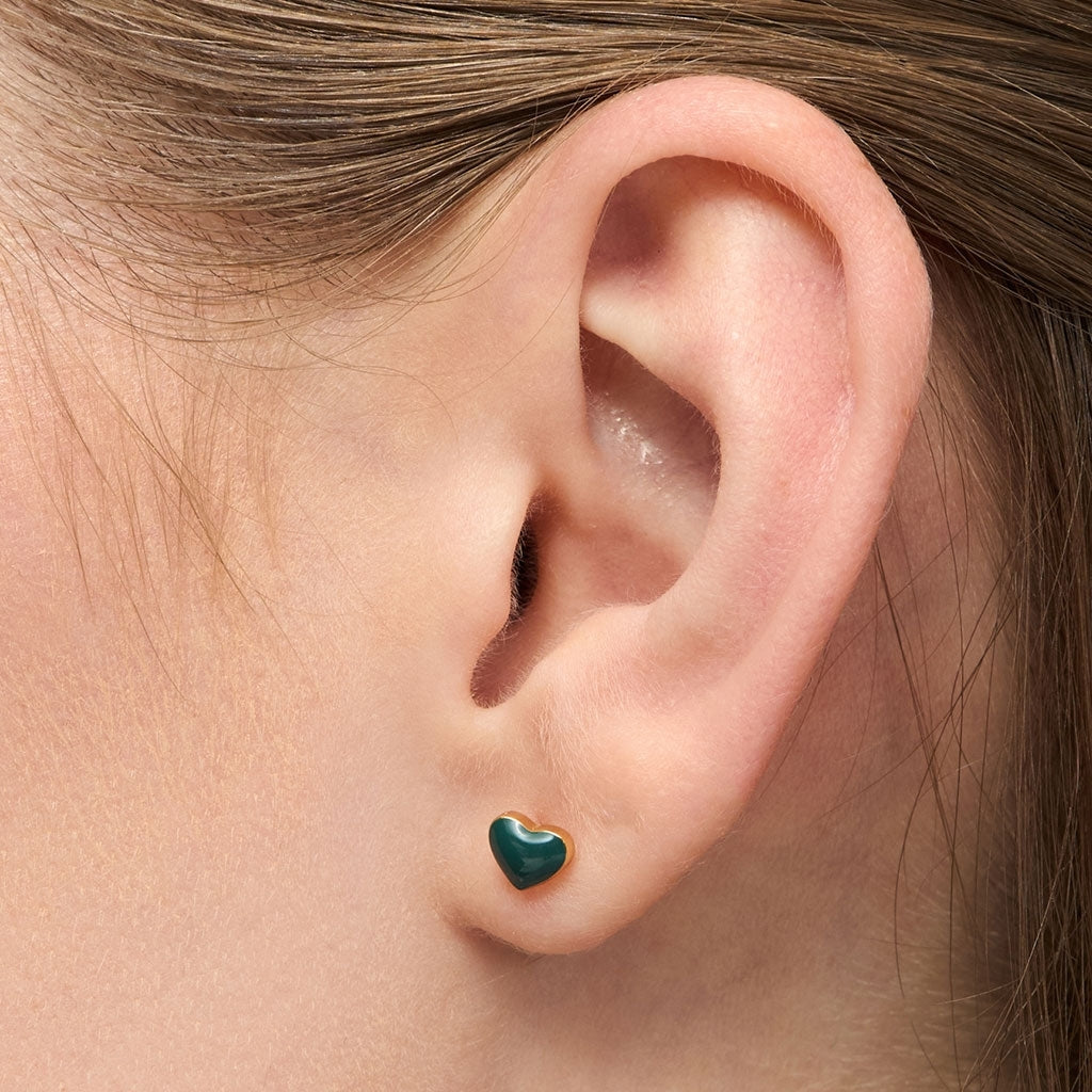 LULU Copenhagen Love U örhÀnge 1 st Ear stud, 1 pcs North Sea Green