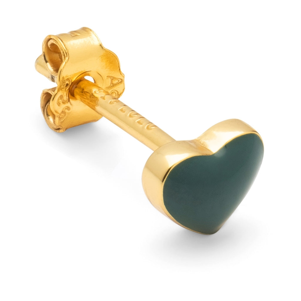 LULU Copenhagen Love U örhÀnge 1 st Ear stud, 1 pcs North Sea Green