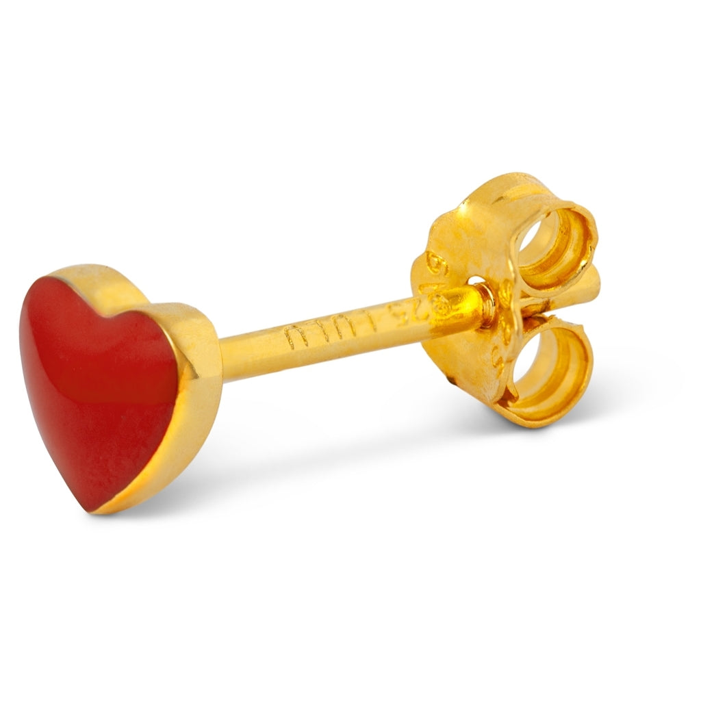 LULU Copenhagen Love U örhänge 1 st Ear stud, 1 pcs Passion Red