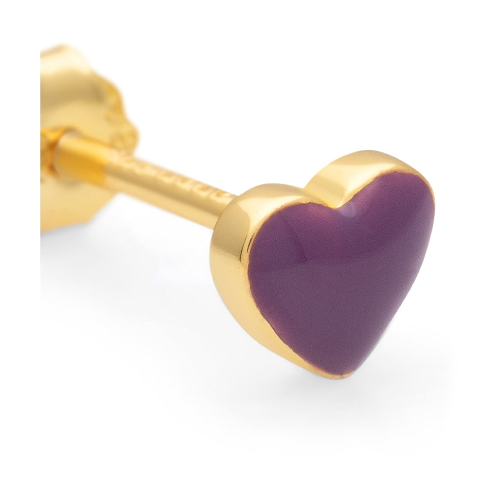 LULU Copenhagen Love U örhÀnge 1 st Ear stud, 1 pcs Purple Harvest