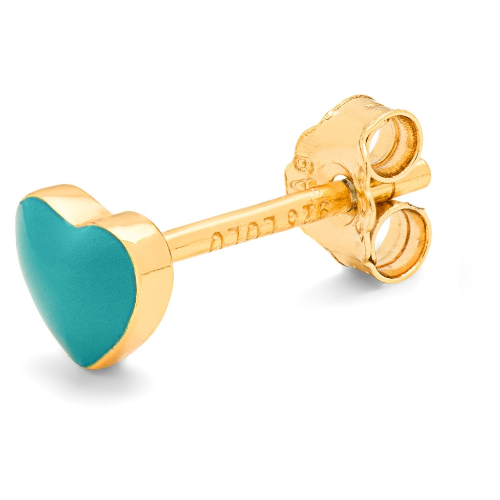 LULU Copenhagen Love U örhÀnge 1 st Ear stud, 1 pcs Retro Blue