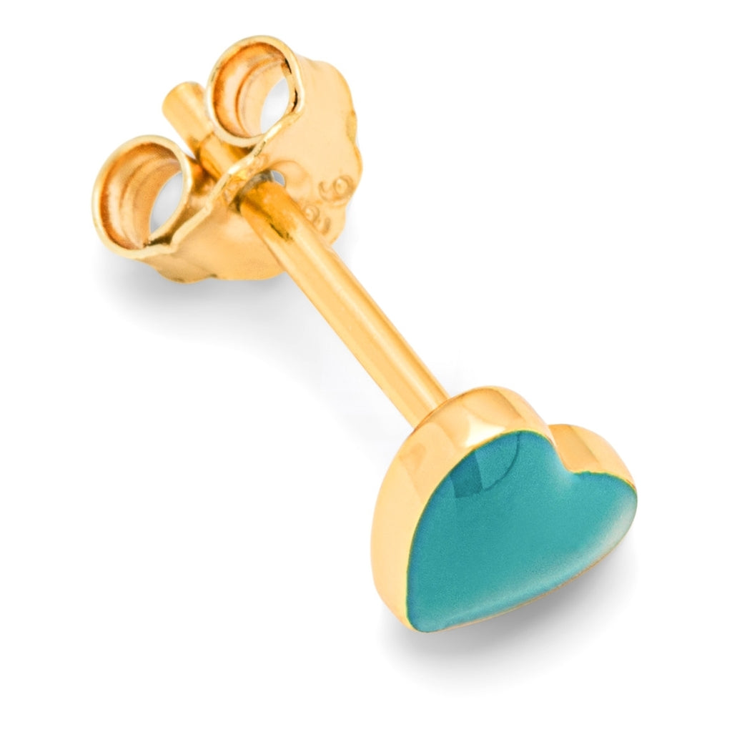 LULU Copenhagen Love U örhÀnge 1 st Ear stud, 1 pcs Retro Blue