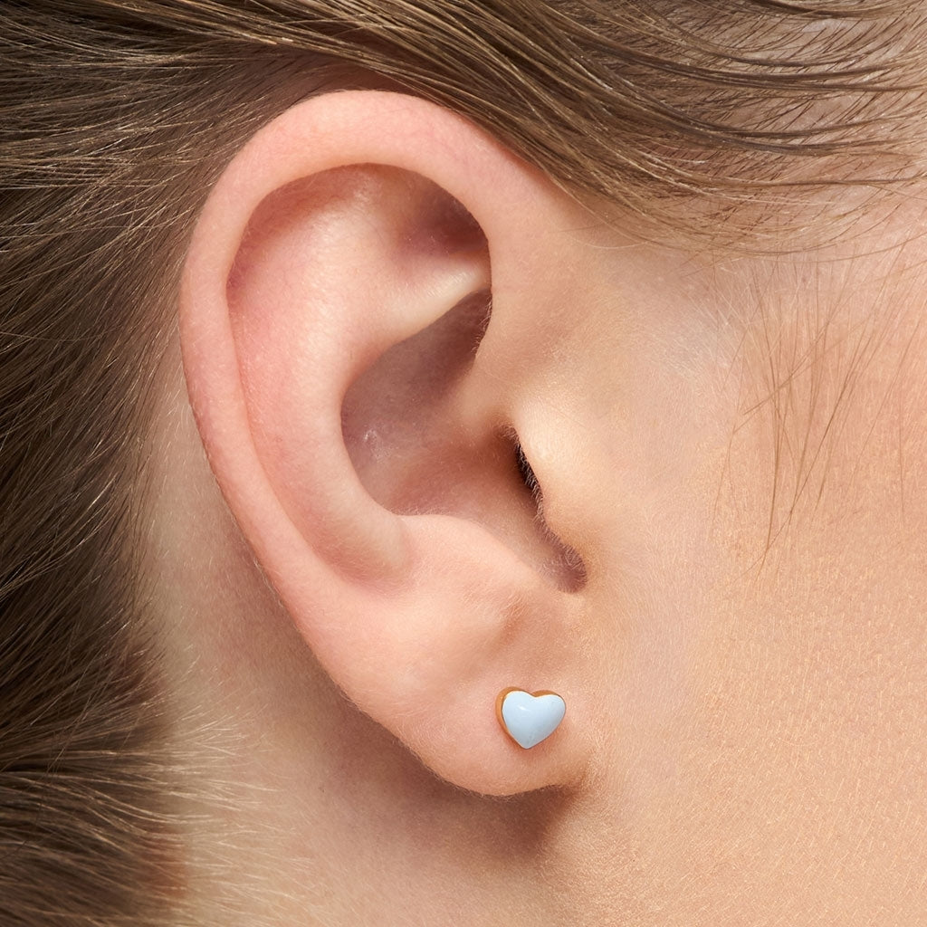 LULU Copenhagen Love U örhÀnge 1 st Ear stud, 1 pcs Skyride Blue
