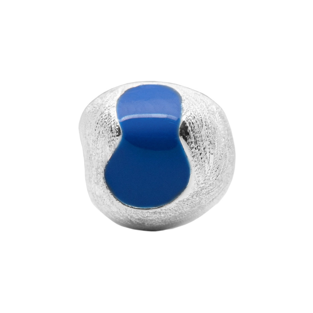 LULU Copenhagen Magic Stone örhänge 1 st silverpläterad Ear stud, 1 pcs Dazzling Blue