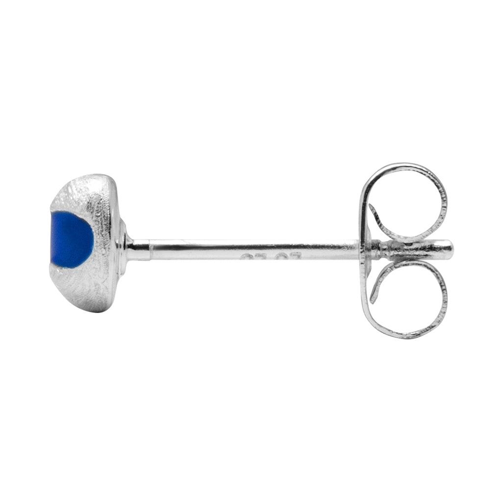 LULU Copenhagen Magic Stone örhänge 1 st silverpläterad Ear stud, 1 pcs Dazzling Blue