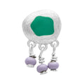 Magic Stone Charms örhÀnge 1 st - Silver Plated