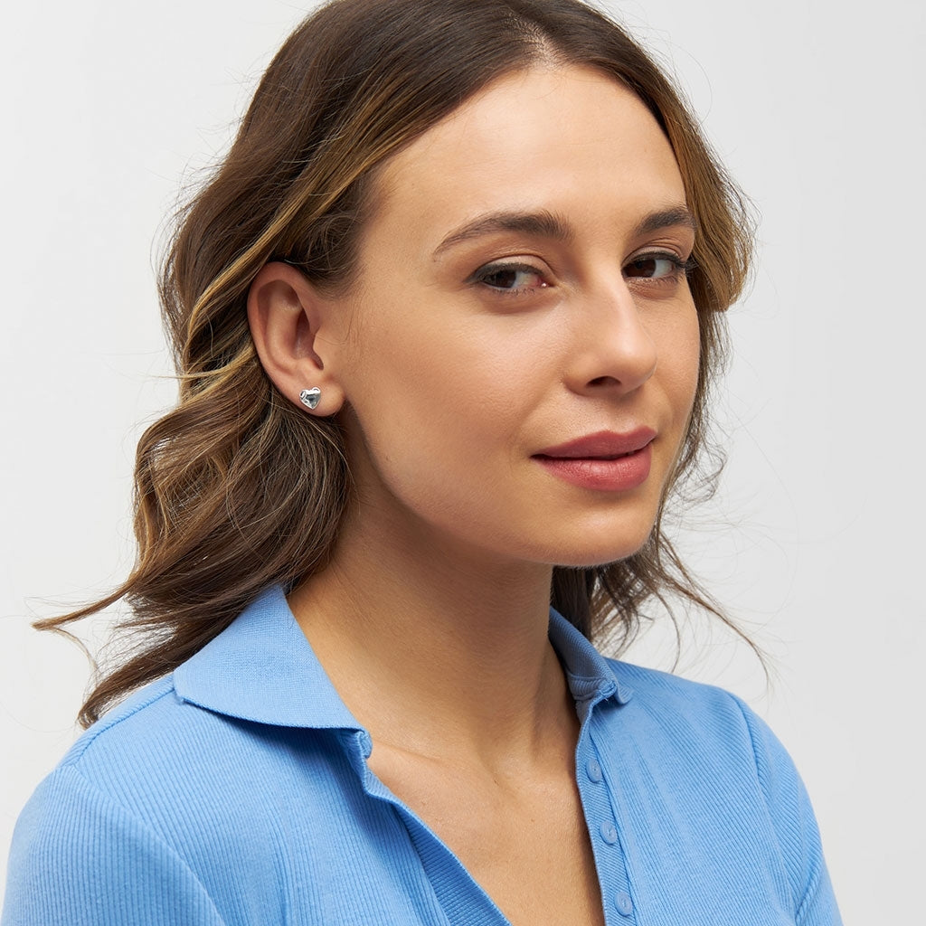 LULU Copenhagen Melted Heart örhÀnge 1 st Ear stud, 1 pcs Silver