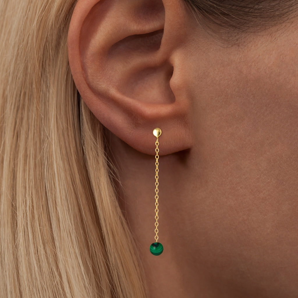 LULU Copenhagen Natural Stone Chain örhÀnge 1 st Ear stud, 1 pcs