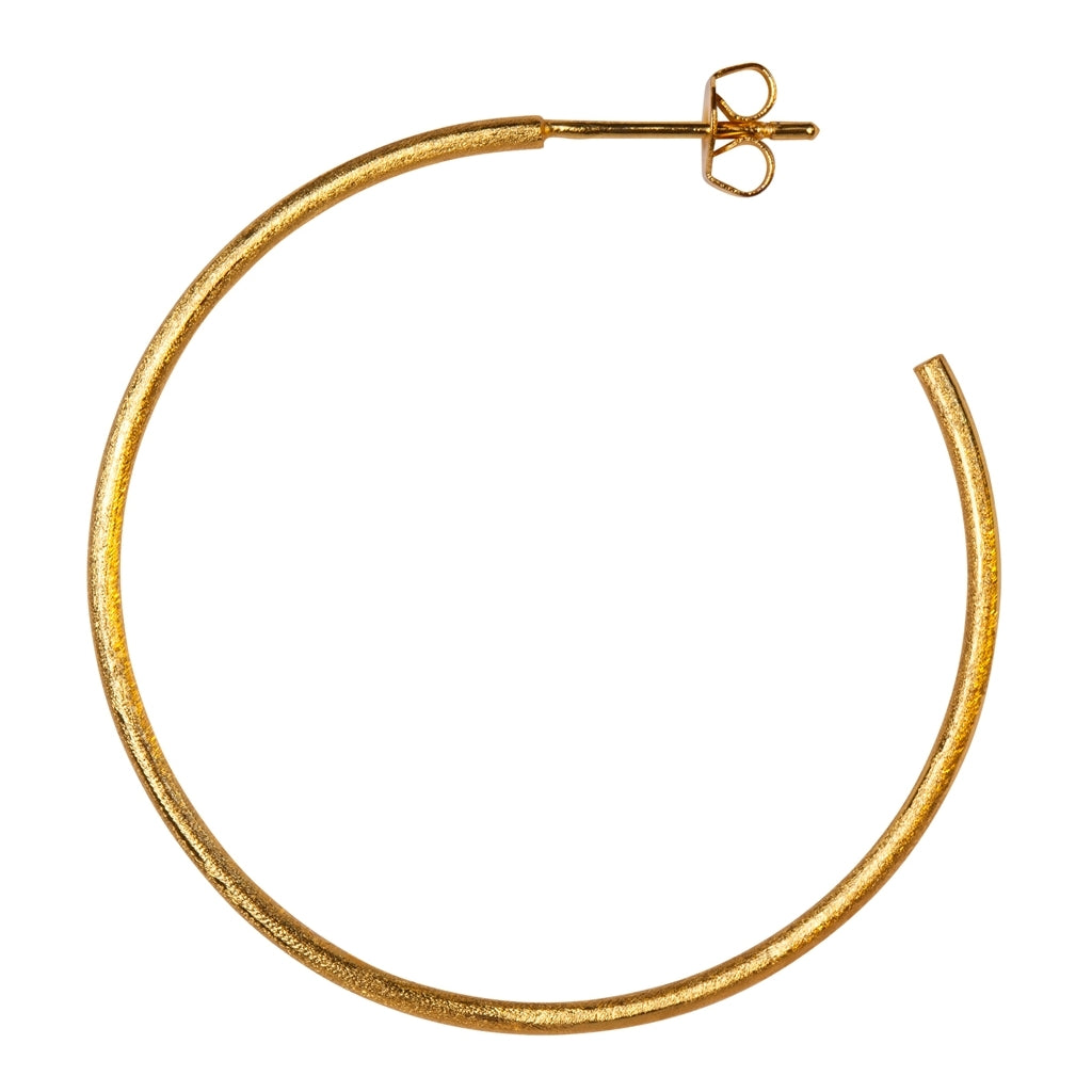 LULU Copenhagen Non Hoops Large paar Hoops GuldplÀterad