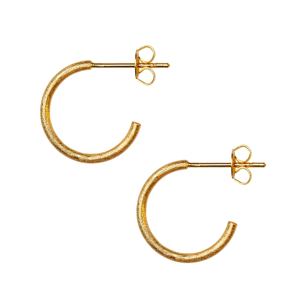 LULU Copenhagen Non Hoops Small par Hoops Guldpläterad