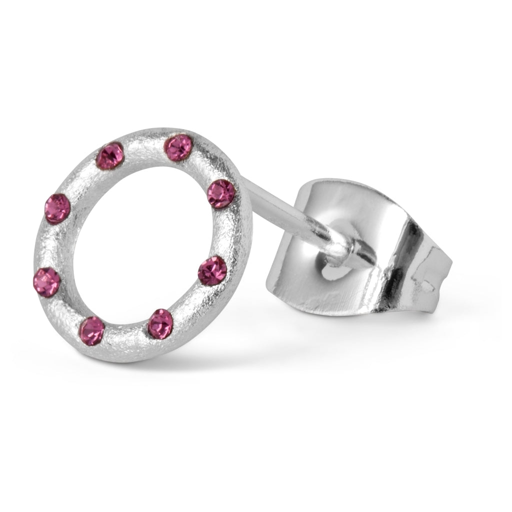 LULU Copenhagen OMG örhänge 1 st silverpläterad Ear stud, 1 pcs Pink