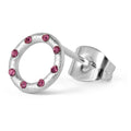 OMG örhÀnge 1 st silverplÀterad - Pink