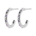 OMG Hoops Small par silverplÀterad - Violett