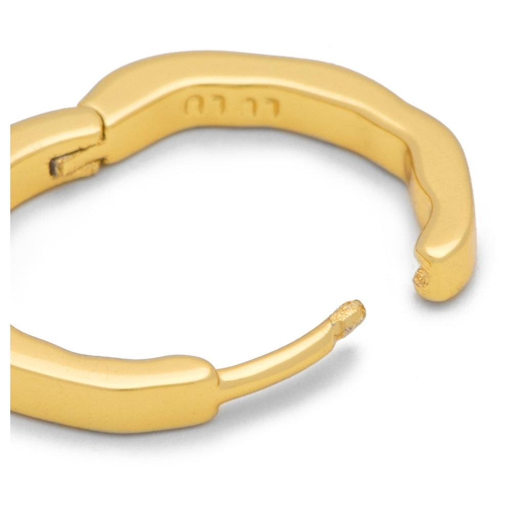 LULU Copenhagen Organic Hoops Par Hoops GuldplÀterad