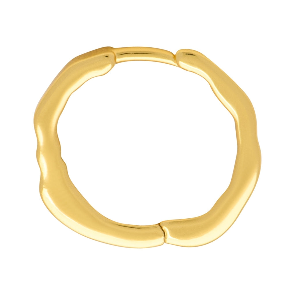 LULU Copenhagen Organic Hoops Par Hoops GuldplÀterad