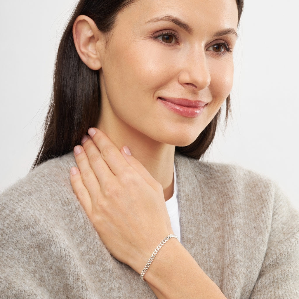 LULU Copenhagen Panzer Armband silverplÀterad Bracelets Silver Plated