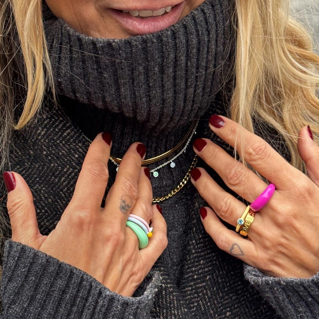 LULU Copenhagen Panzer Halsband guldplÀterad Necklaces GuldplÀterad