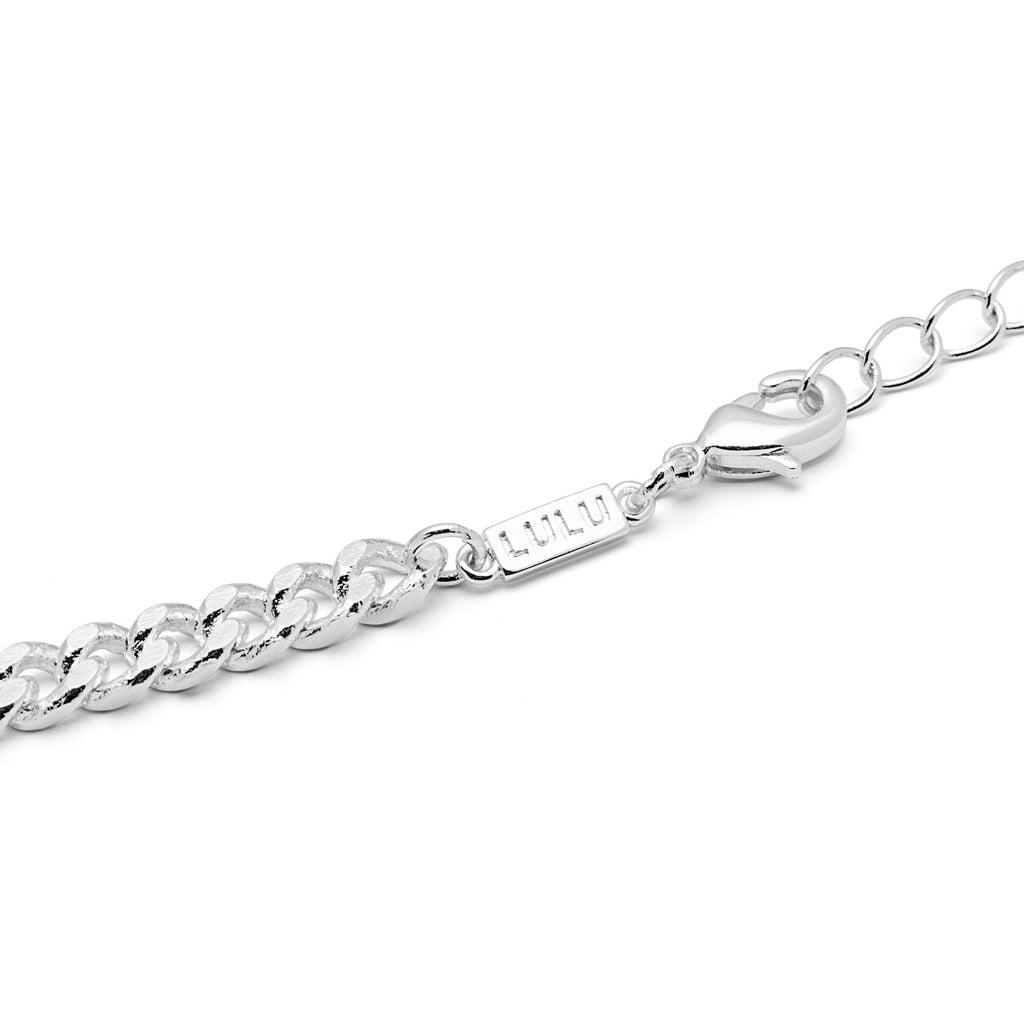 LULU Copenhagen Panzer Halsband silverplÀterad Necklaces Silver Plated