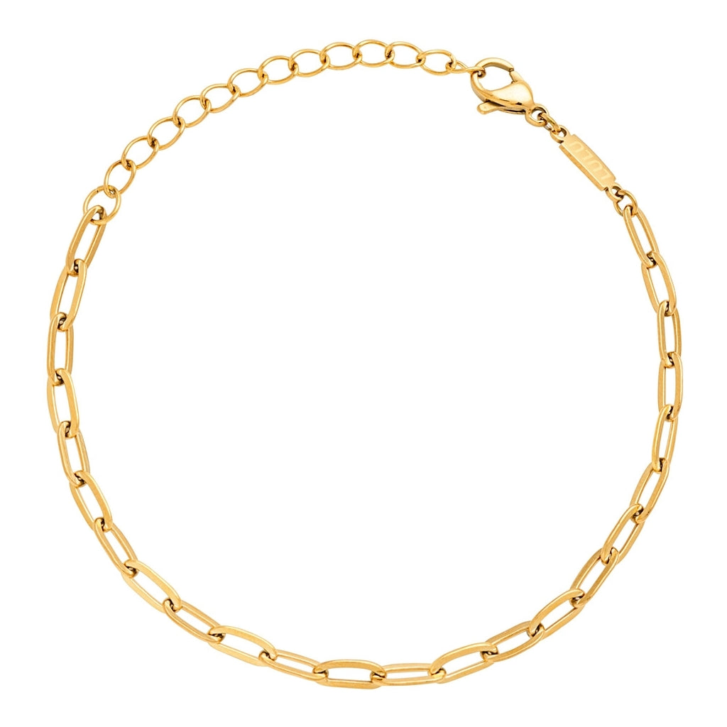 LULU Copenhagen Paperclip Armband guldplÀterad Bracelets GuldplÀterad