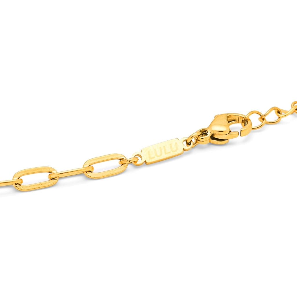 LULU Copenhagen Paperclip Halsband guldplÀterad Necklaces GuldplÀterad
