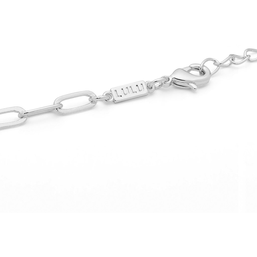 LULU Copenhagen Paperclip Halsband silverplÀterad Necklaces Silver Plated