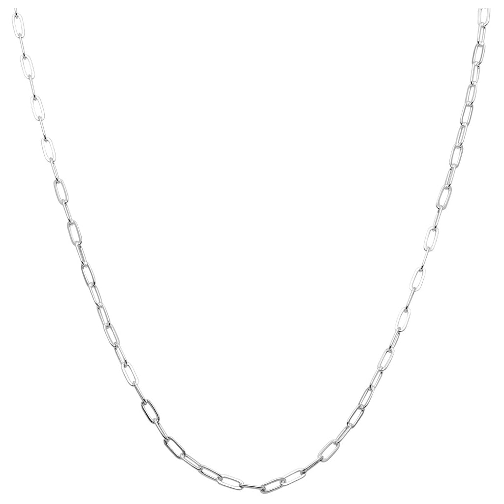 LULU Copenhagen Paperclip Halsband silverplÀterad Necklaces Silver Plated