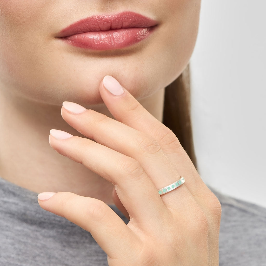 LULU Copenhagen Pattern Ring silver Rings Mint