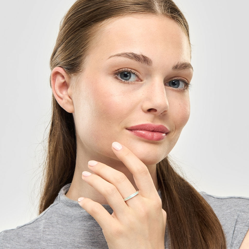 LULU Copenhagen Pattern Ring silver Rings Mint