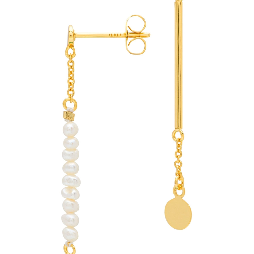 LULU Copenhagen Pearls & Pin örhänge 1 st Ear stud, 1 pcs Guldpläterad