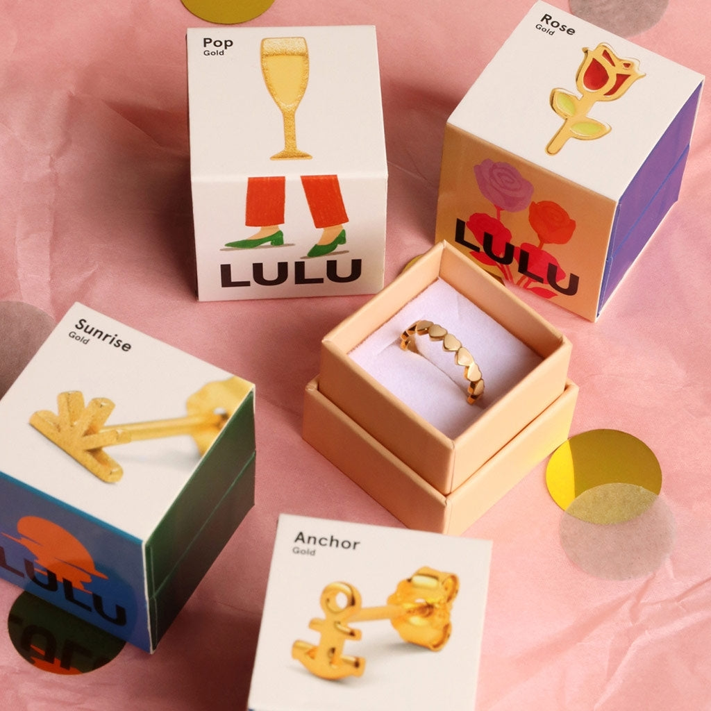 LULU Copenhagen Pop örhÀnge 1 st Ear stud, 1 pcs GuldplÀterad