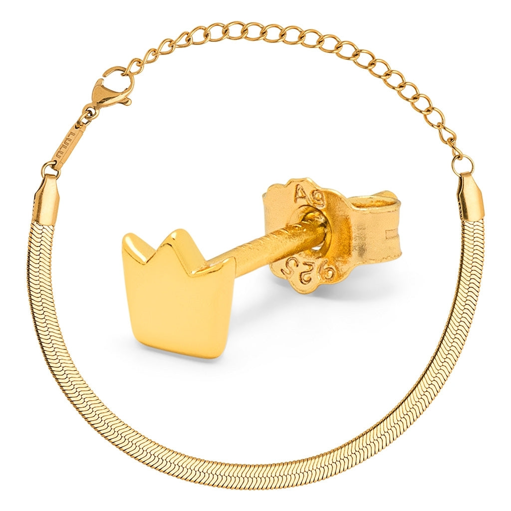 LULU Copenhagen Presentset, For My Queen Gift Collection GuldplÀterad