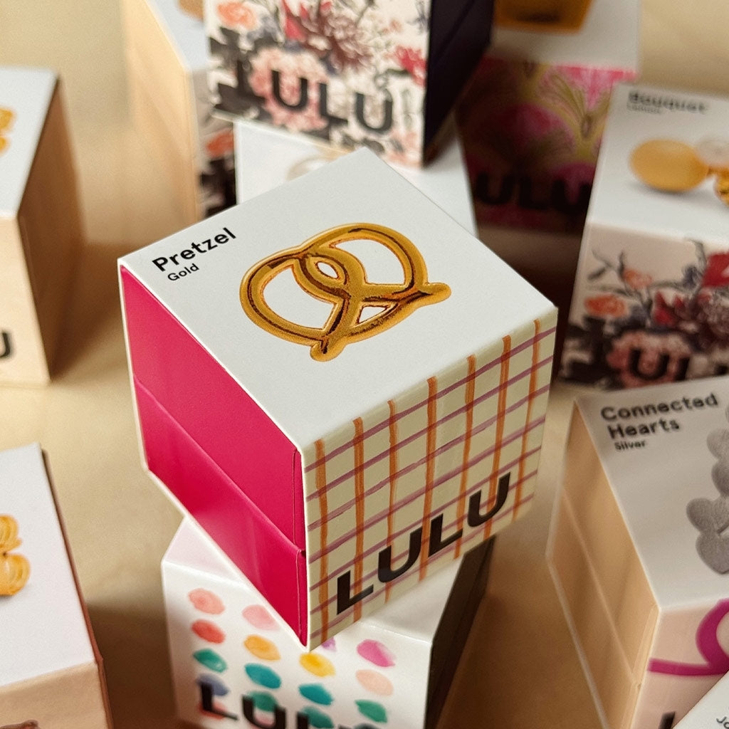 LULU Copenhagen Pretzel örhänge 1 st Ear stud, 1 pcs Guldpläterad