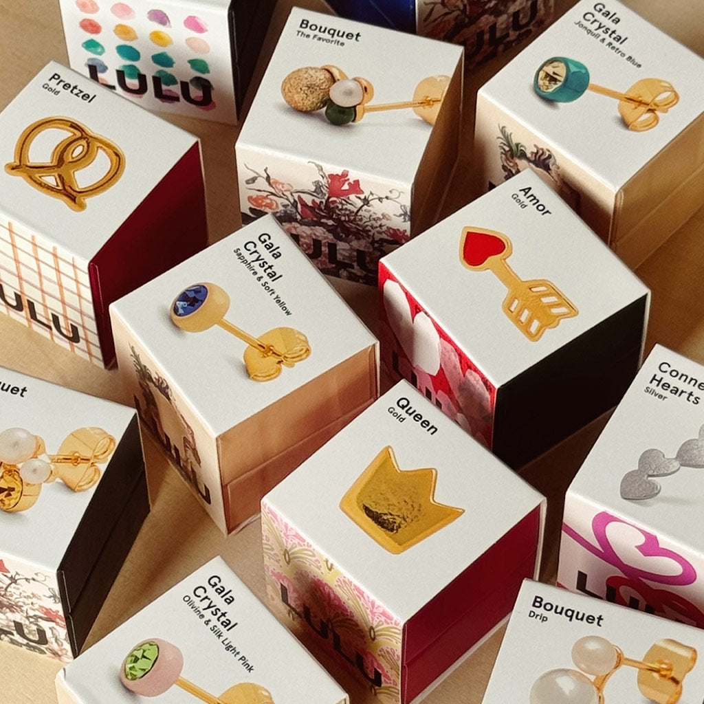 LULU Copenhagen Queen örhÀnge 1 st Ear stud, 1 pcs GuldplÀterad