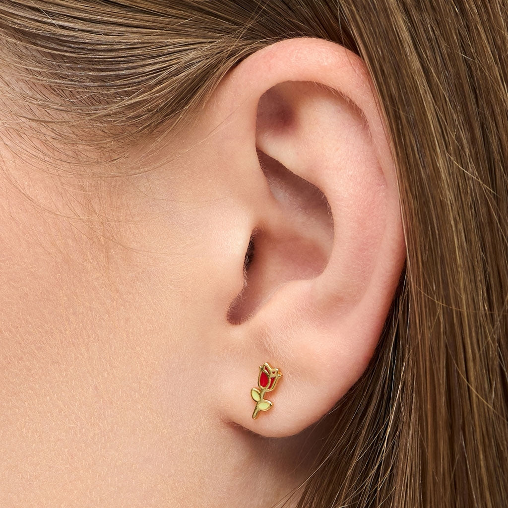 LULU Copenhagen Rose örhÀnge 1 st Ear stud, 1 pcs GuldplÀterad