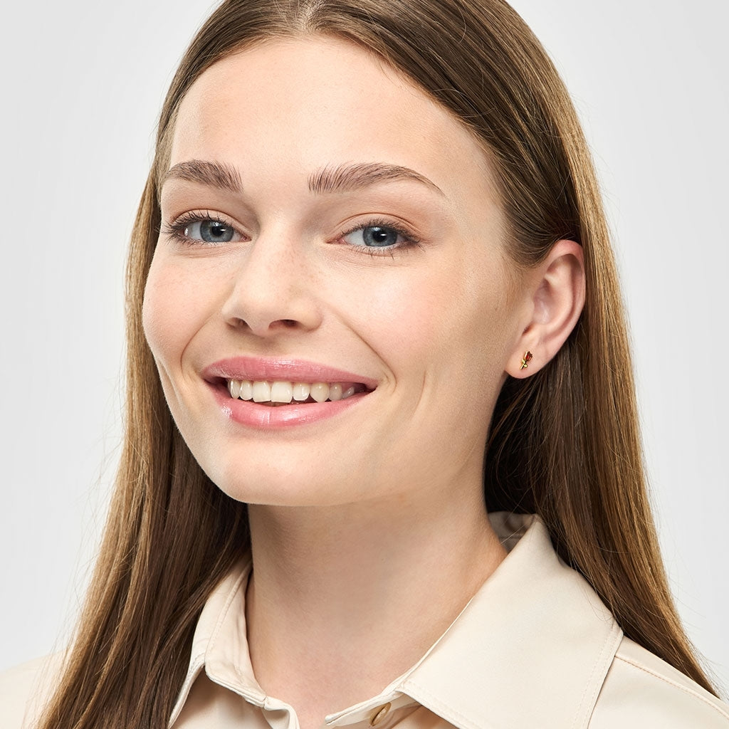 LULU Copenhagen Rose örhÀnge 1 st Ear stud, 1 pcs GuldplÀterad