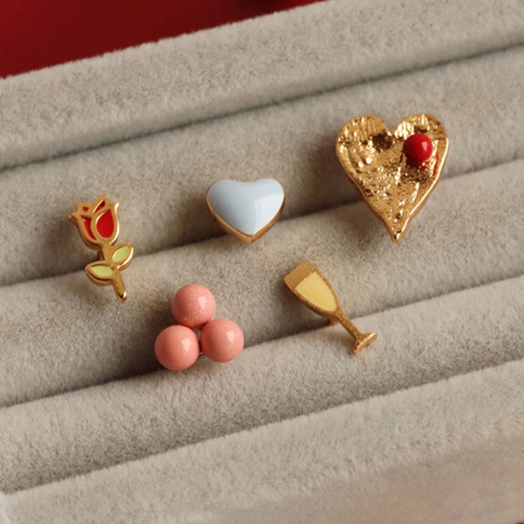 LULU Copenhagen Rose örhÀnge 1 st Ear stud, 1 pcs GuldplÀterad