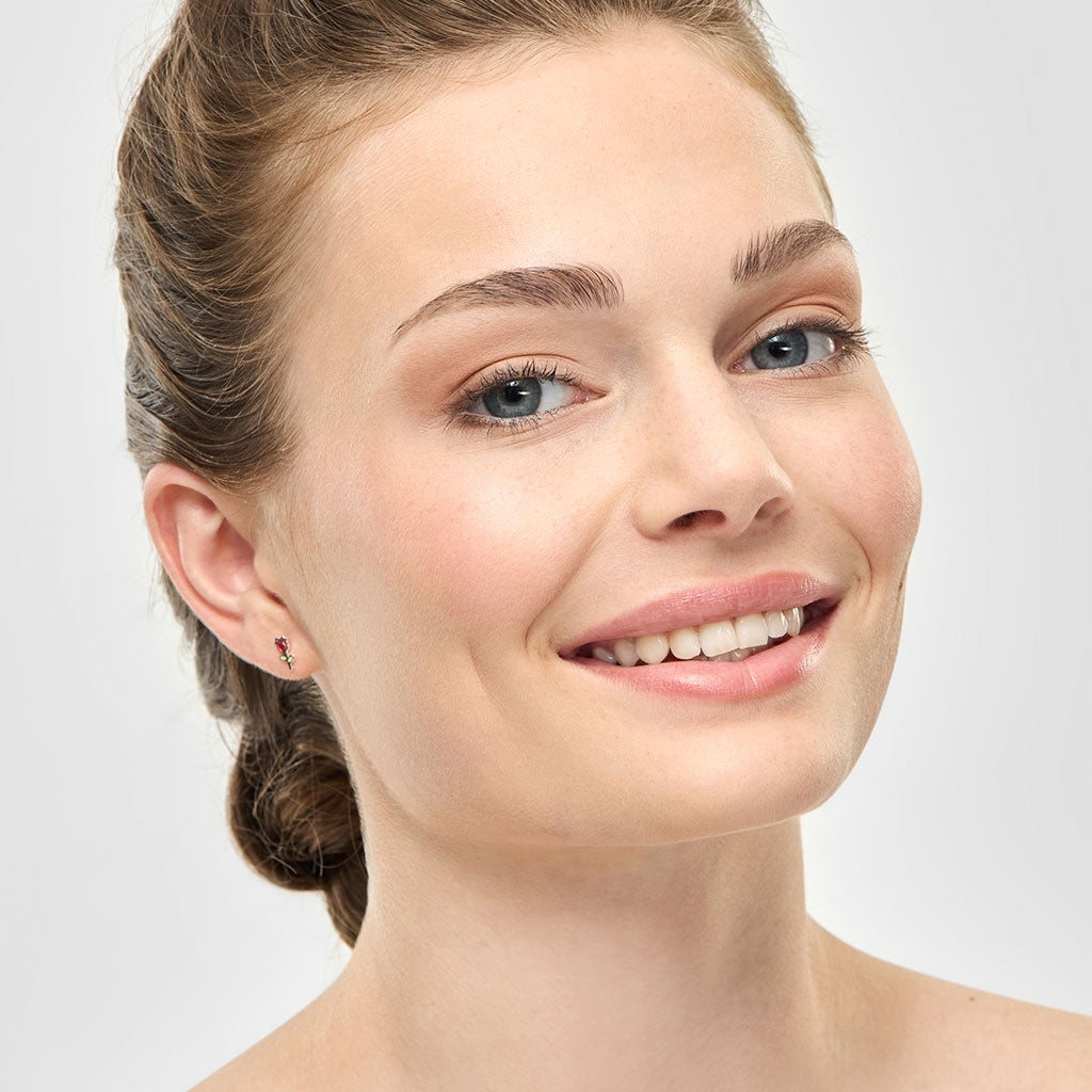 LULU Copenhagen Rose örhÀnge 1 st Ear stud, 1 pcs Silver Plated