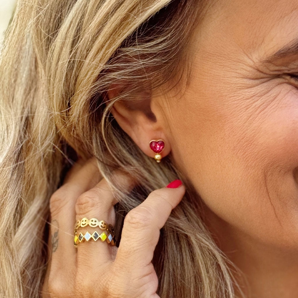 LULU Copenhagen Smile Ring Rings GuldplÀterad