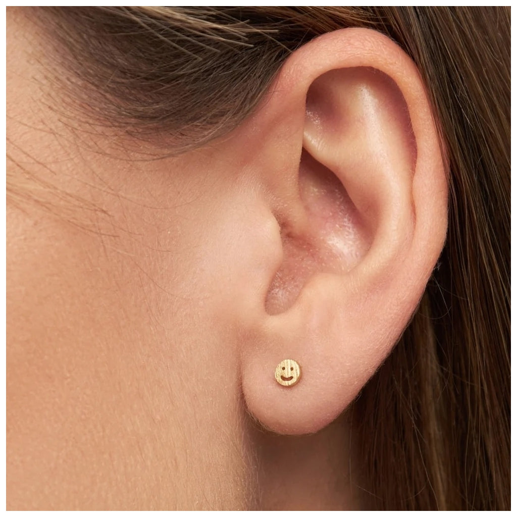 LULU Copenhagen Smile örhänge 1 st Ear stud, 1 pcs Guldpläterad