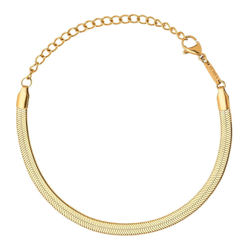 LULU Copenhagen Snake Armband guldpläterad Bracelets Guldpläterad