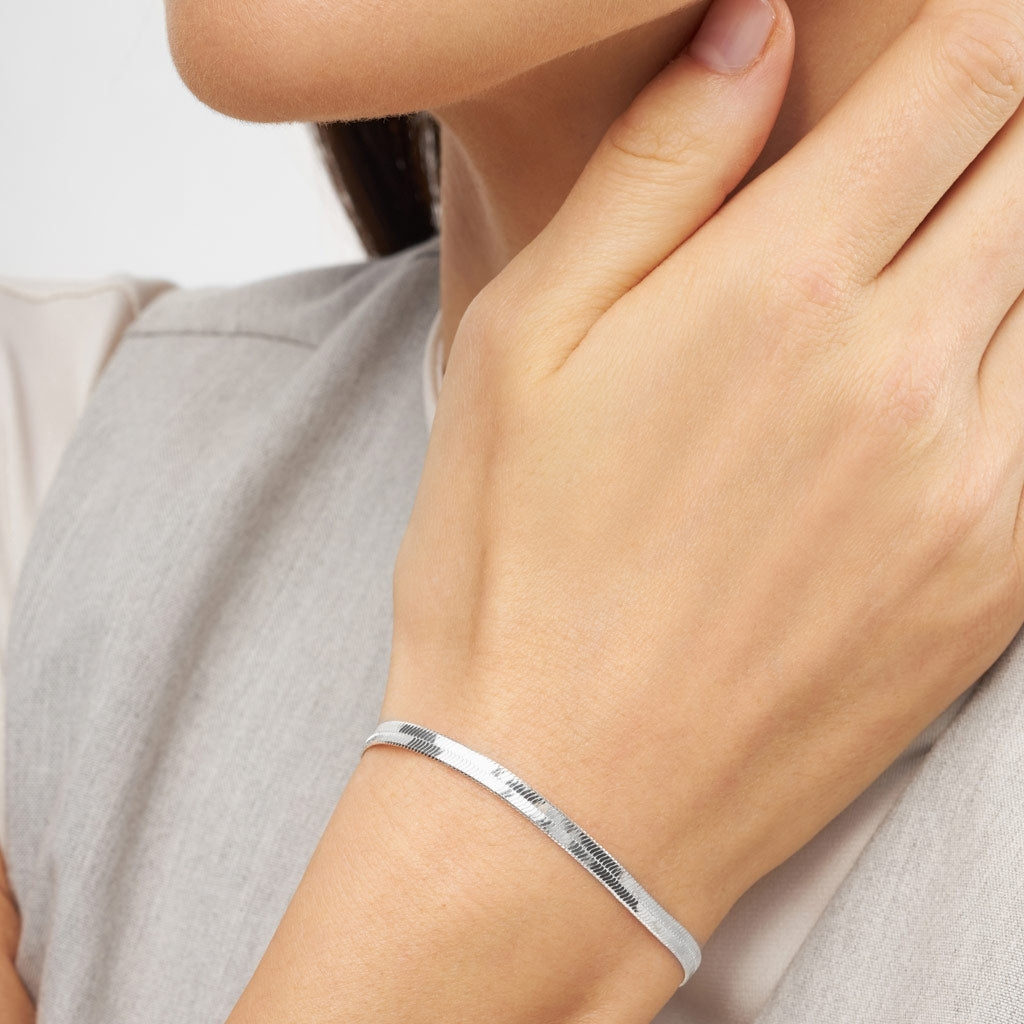 LULU Copenhagen Snake Armband silverplÀterad Bracelets Silver Plated