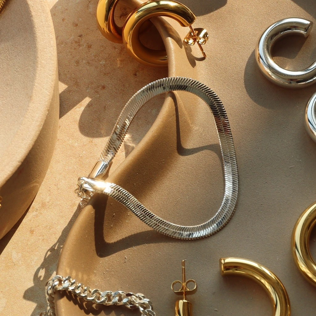 LULU Copenhagen Snake Armband silverplÀterad Bracelets Silver Plated