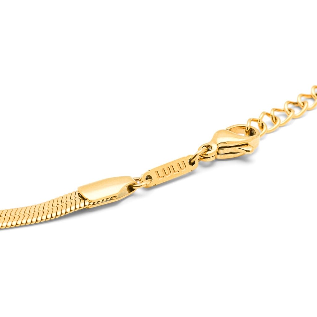 LULU Copenhagen Snake Halsband guldplÀterad Necklaces GuldplÀterad