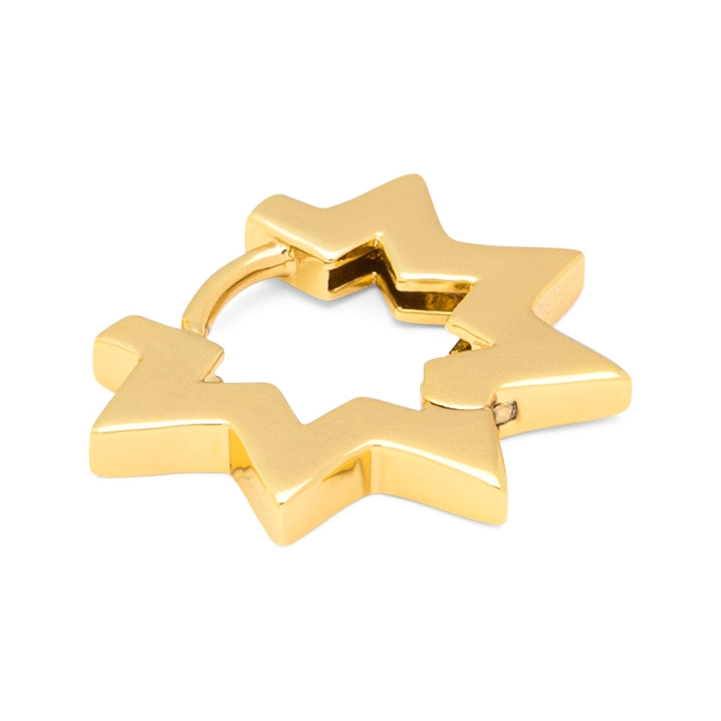 LULU Copenhagen Star Hoops paar Hoops Guldpläterad