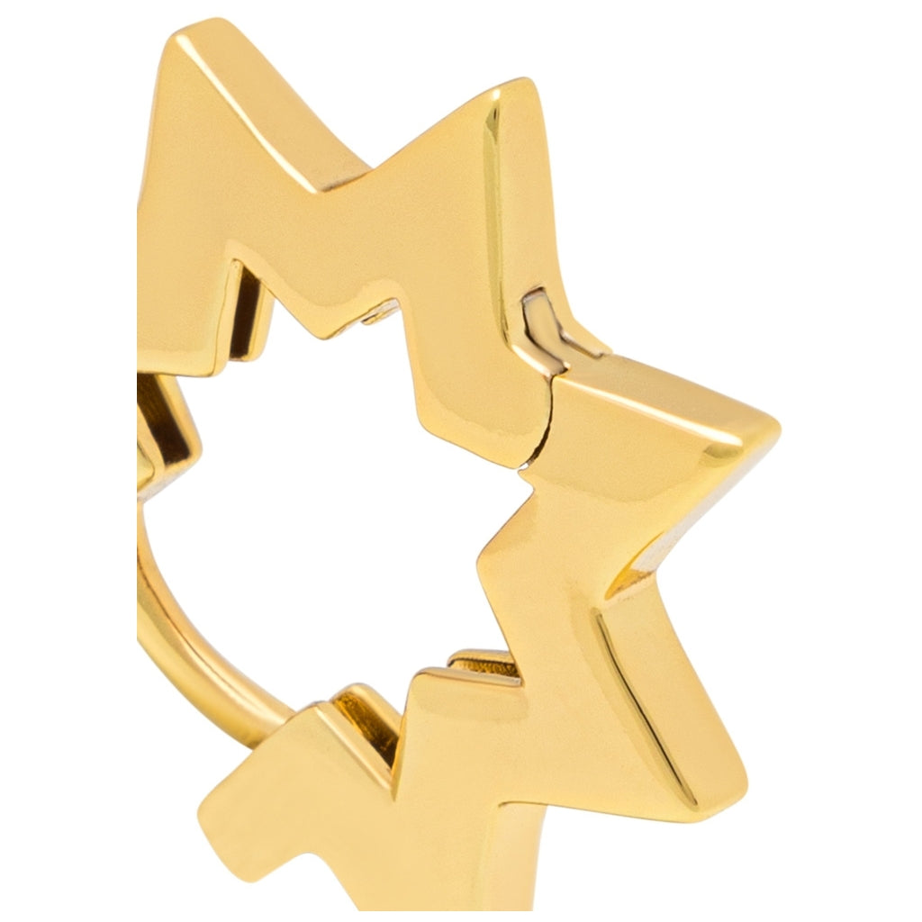 LULU Copenhagen Star Hoops paar Hoops Guldpläterad