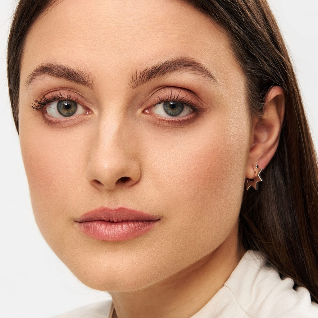 LULU Copenhagen Star Hoops paar Hoops Silver Plated