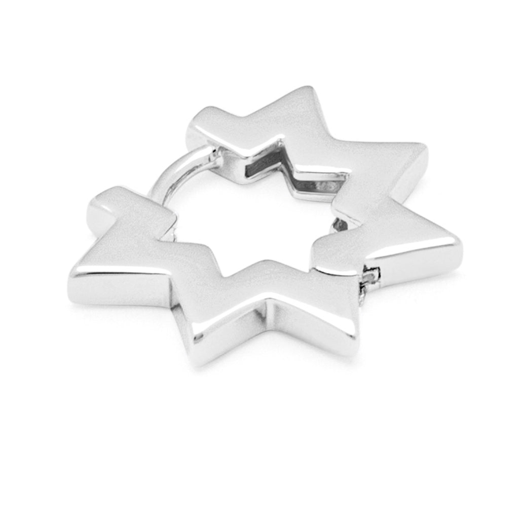 LULU Copenhagen Star Hoops paar Hoops Silver Plated