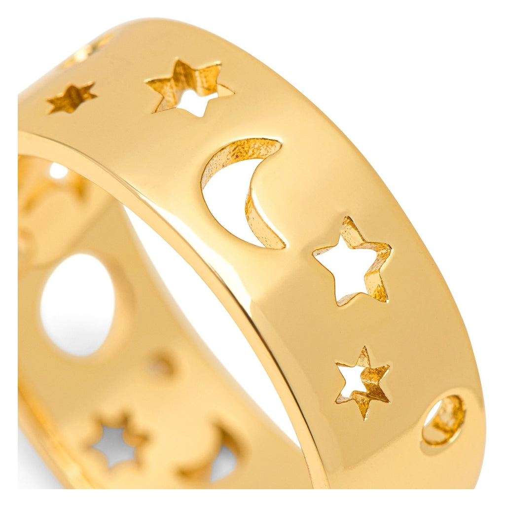 LULU Copenhagen Stardust Ring Rings Guldpläterad