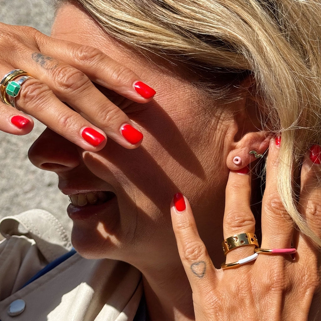 LULU Copenhagen Stardust Ring Rings Guldpläterad